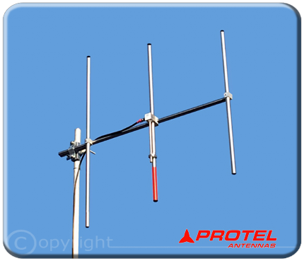 Yagi direzionale 3 elementi 150-300MHz - Protel AntennaKit