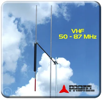 Antenna Yagi direzionale 2 Elementi 50-87MHz antennakit Protel ARYCKM-A-25X
